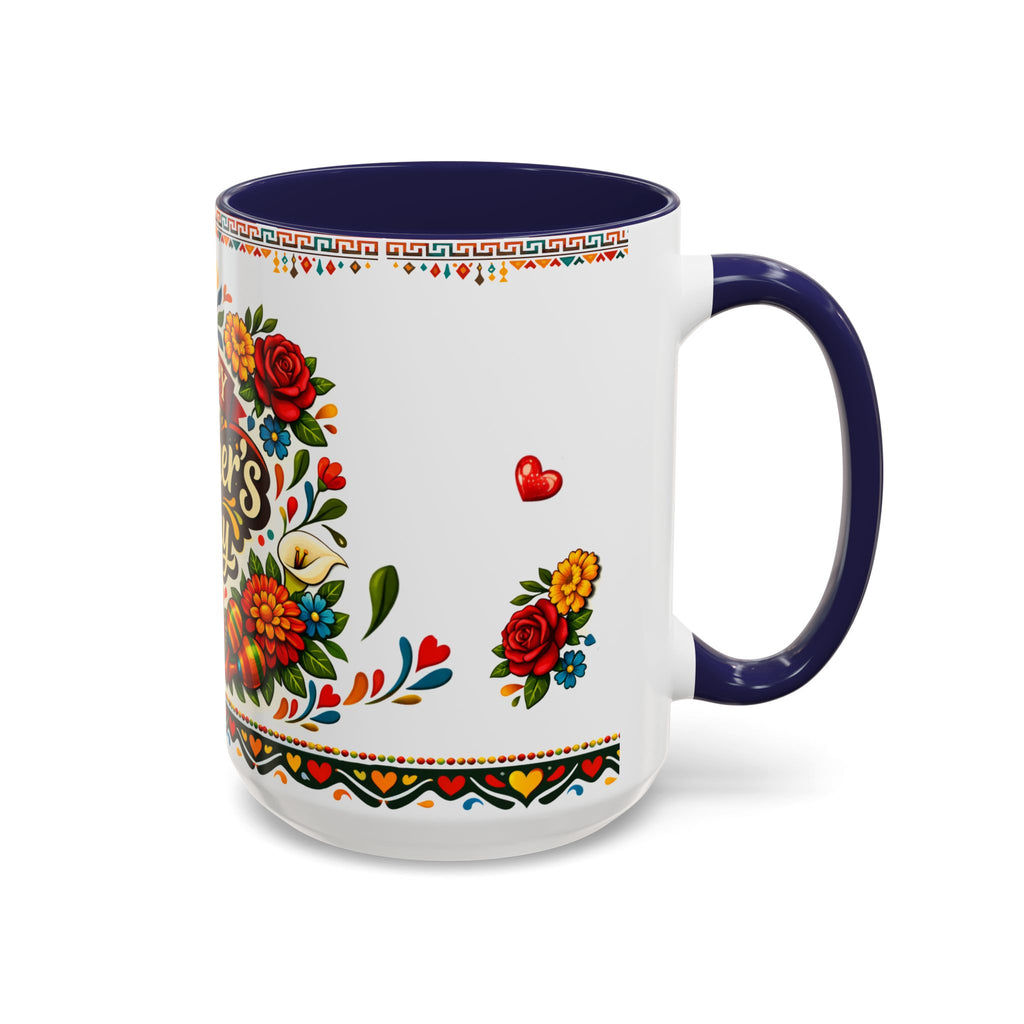Happy Mother's Day Accent Mug-Colorful Floral Day of the Dead Design (11/15oz)