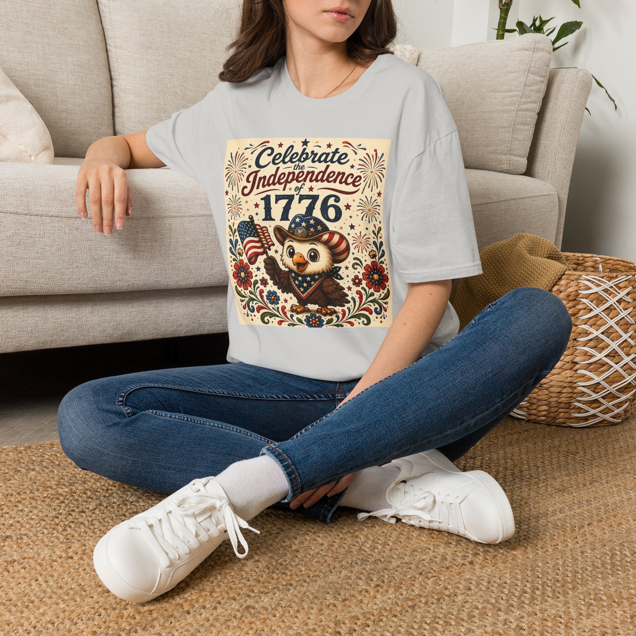 1776 Independence Day Eagle T-Shirt | Patriotic American Flag Shirt | 4th of July Celebration Tee