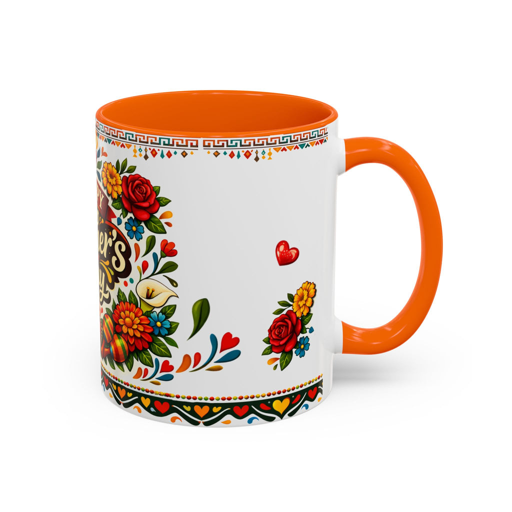 Happy Mother's Day Accent Mug-Colorful Floral Day of the Dead Design (11/15oz)