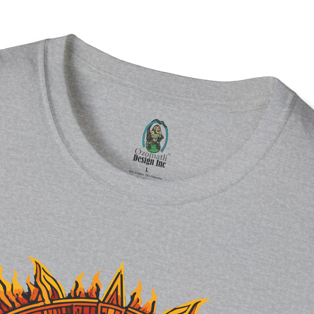 Aztec Skull Sunburst T-Shirt | Tribal Floral Skull Design