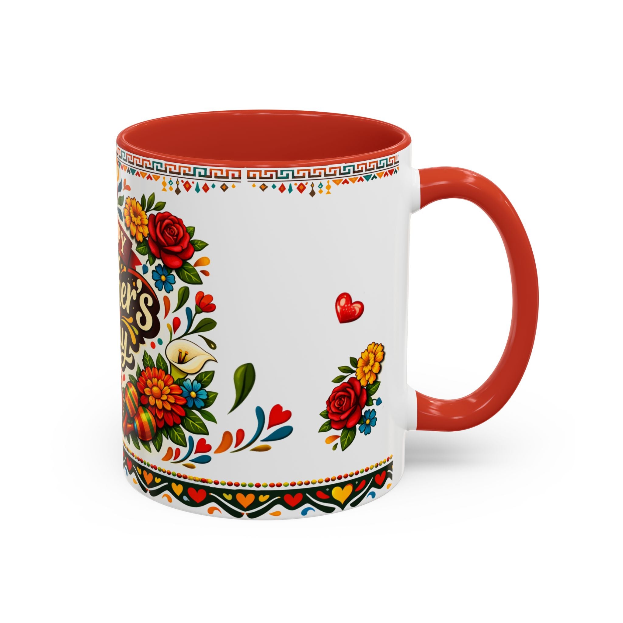 Happy Mother's Day Accent Mug-Colorful Floral Day of the Dead Design (11/15oz)