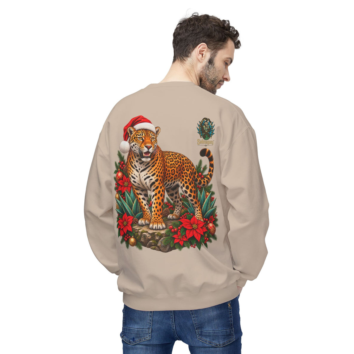 Jaguar Navideño™ – Christmas Jaguar Crewneck Sweatshirt | Solmaguey™