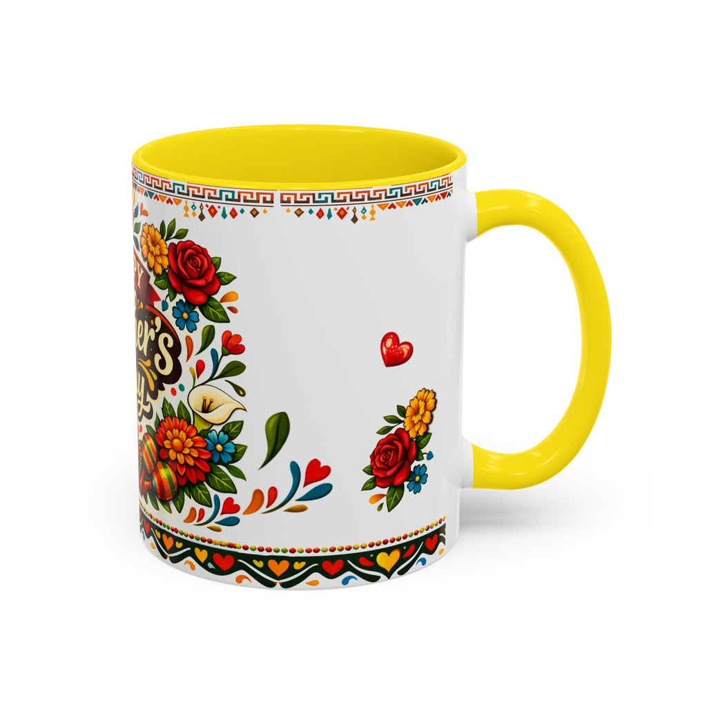 Happy Mother's Day Accent Mug-Colorful Floral Day of the Dead Design (11/15oz)