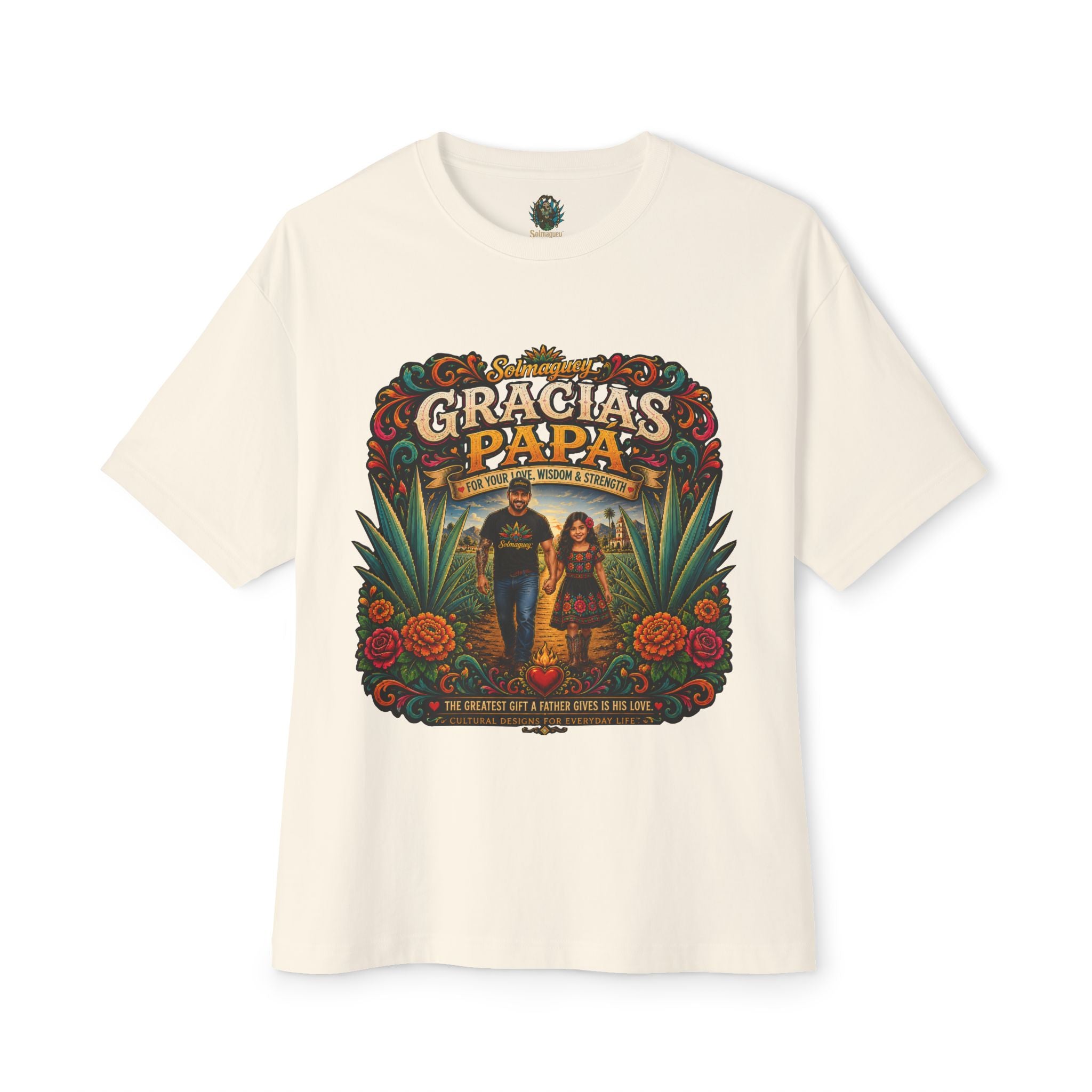 Gracias Papá Graphic Tee — Father & Daughter Tribute Shirt | Solmaguey™