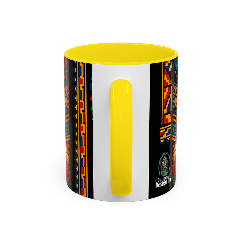 Day of the Dead Graduation Skull Accent Coffee Mug — Class of '26 Cappuccino Cup
