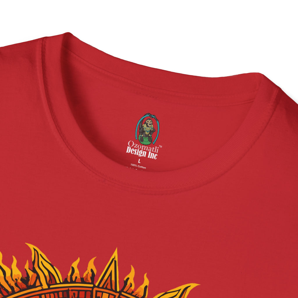 Aztec Skull Sunburst T-Shirt | Tribal Floral Skull Design