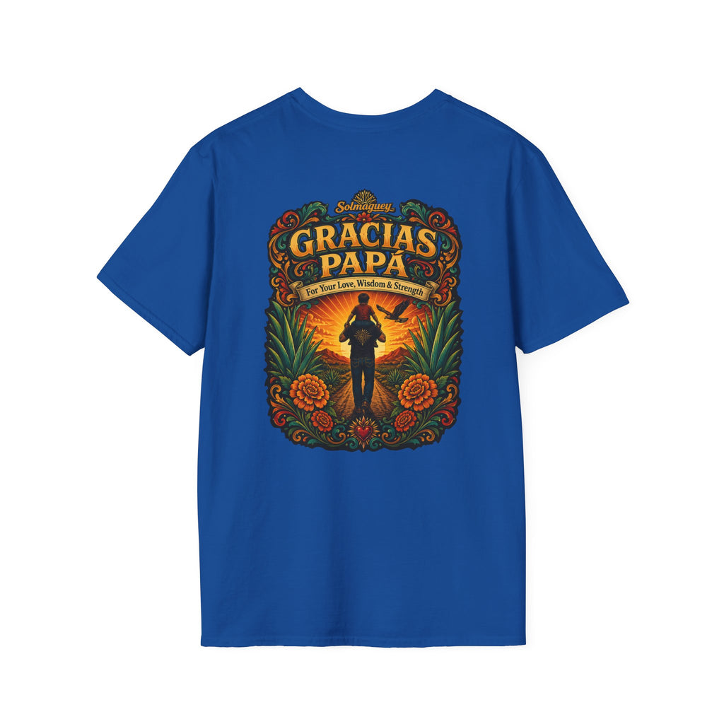 Gracias Papá Shirt, Mexican Dad Gift, Father Son Shirt, Father's Day Gift for Papa, Latino Dad Tee, Hispanic Family Shirt, Folk Art Father Gift