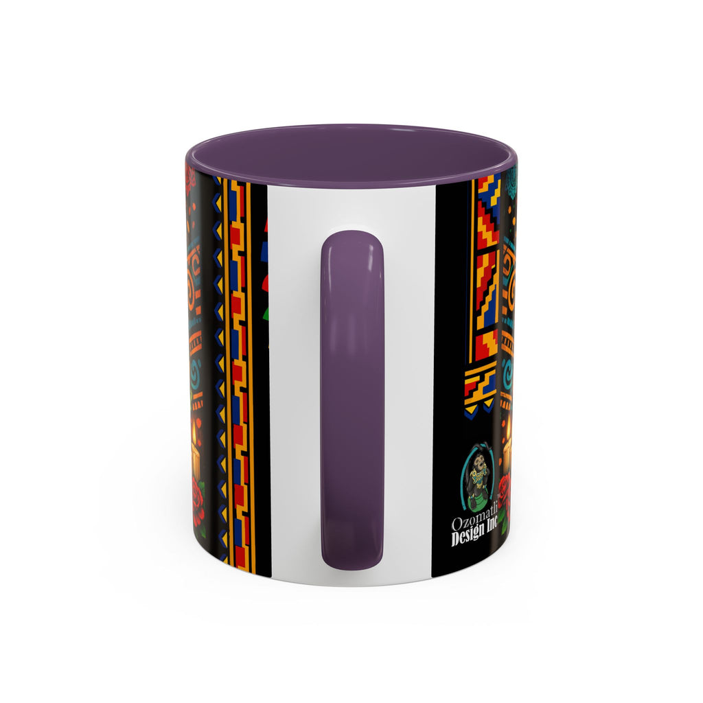 Day of the Dead Graduation Skull Accent Coffee Mug — Class of '26 Cappuccino Cup