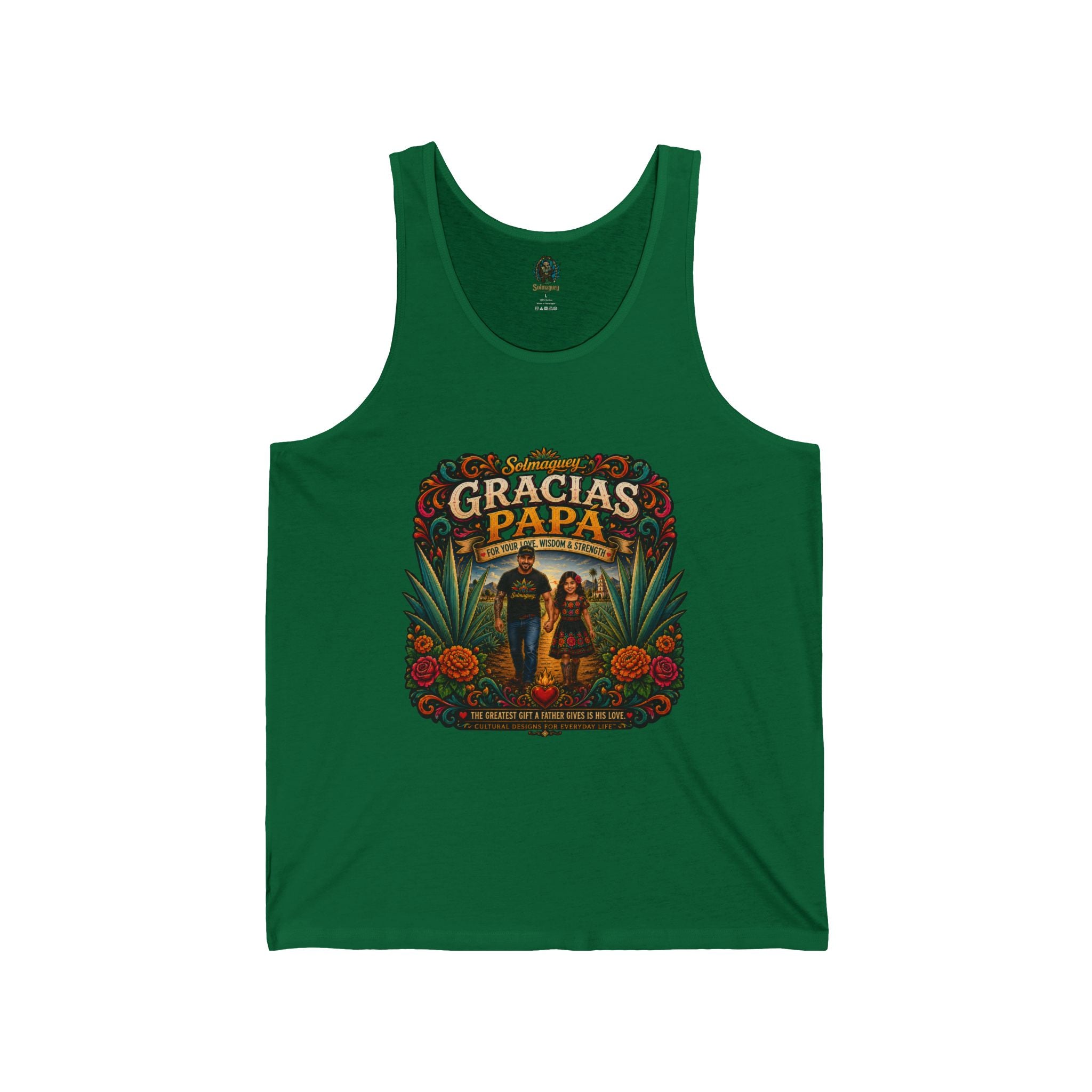Gracias Papá Tank Top — Father & Daughter Tribute Tank | Solmaguey™