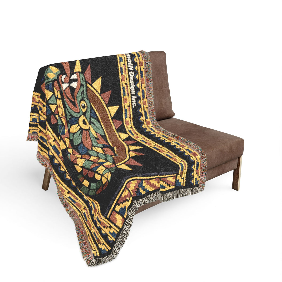Aztec Quetzalcoatl Woven Blanket