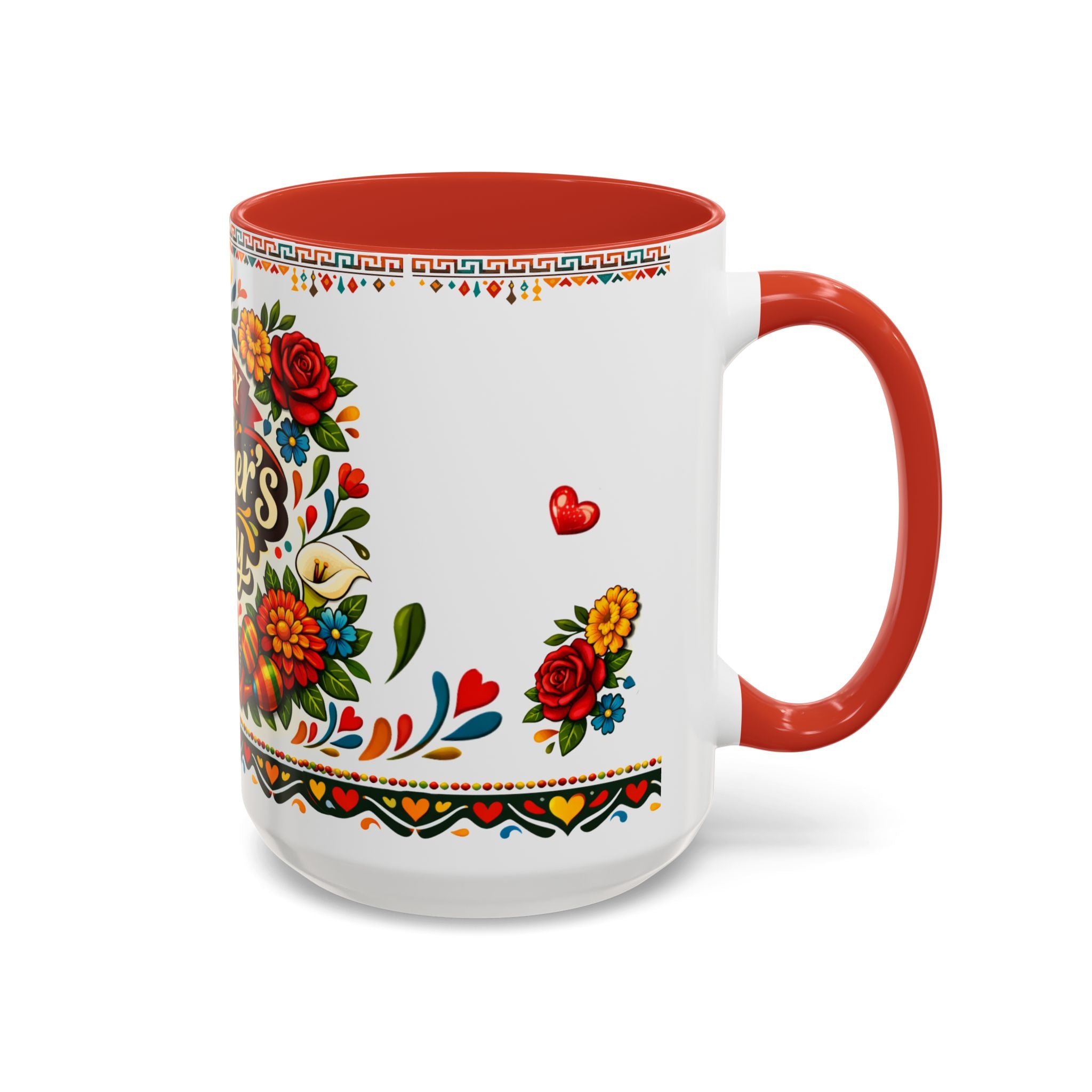 Happy Mother's Day Accent Mug-Colorful Floral Day of the Dead Design (11/15oz)
