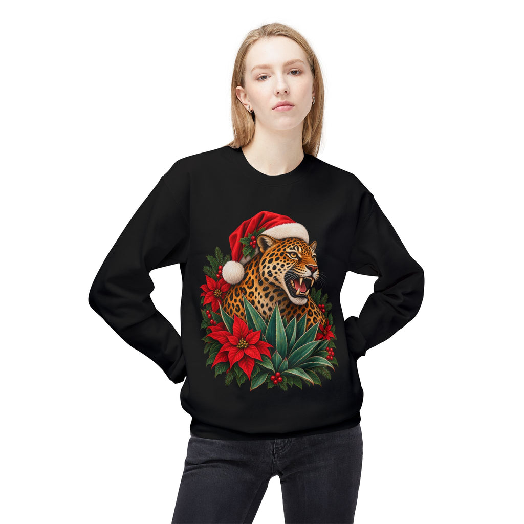 Jaguar Navideño™ – Christmas Jaguar Crewneck Sweatshirt | Solmaguey™