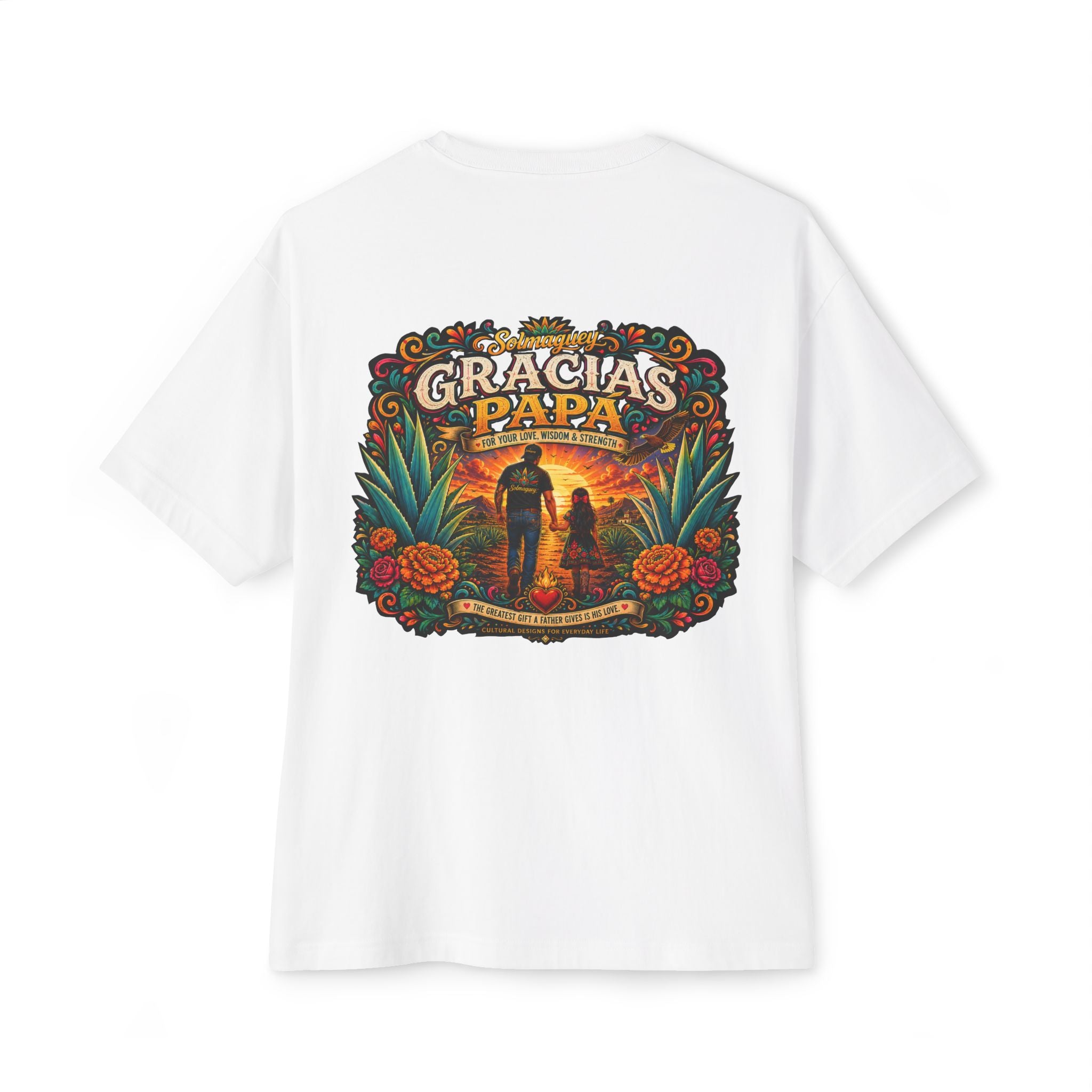 Gracias Papá Graphic Tee — Father & Daughter Tribute Shirt | Solmaguey™