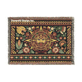 Aztec Sun Mosaic Woven Blanket — Southwestern Tapestry Throw