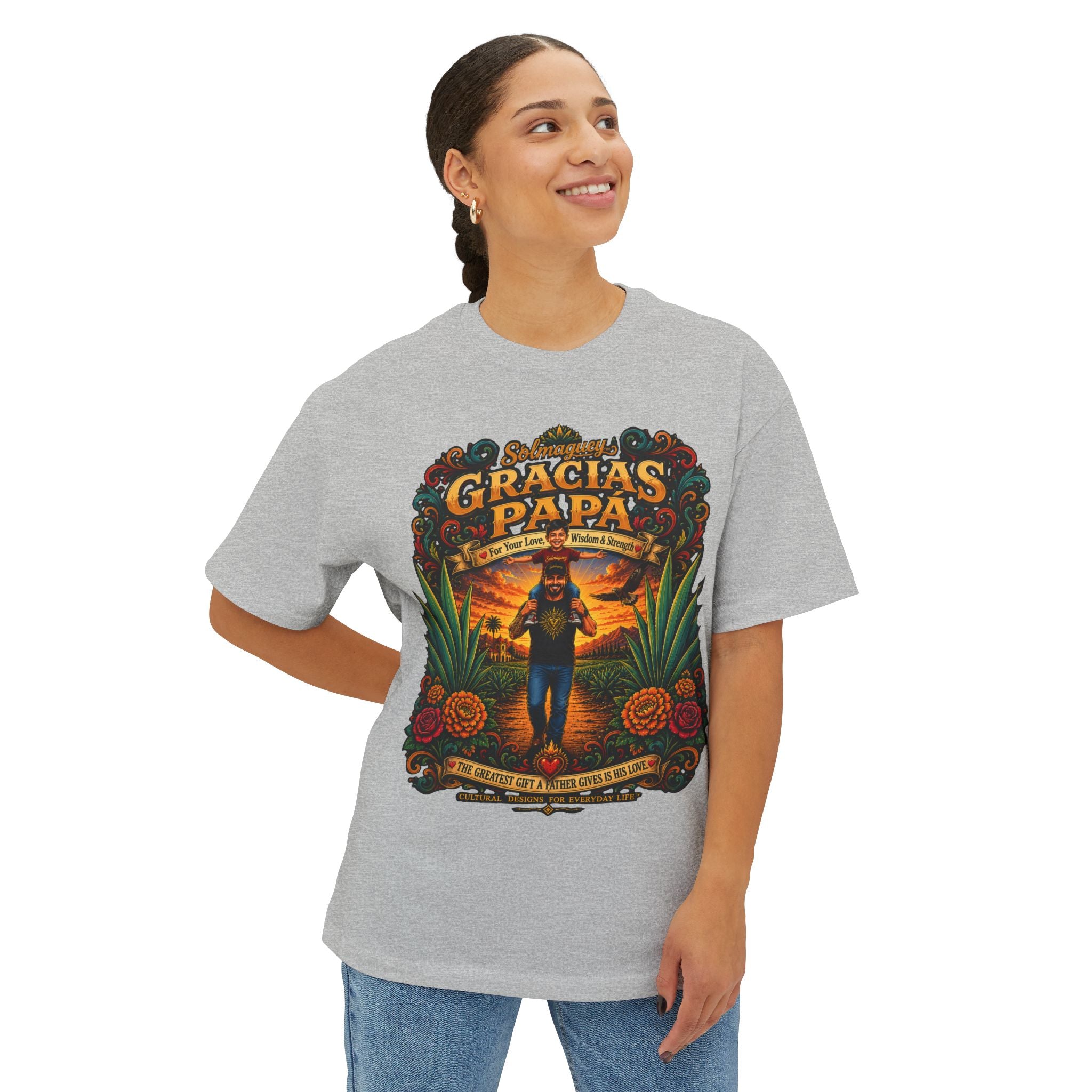 Gracias Papá Graphic Tee — Father & Son Tribute Shirt | Solmaguey™