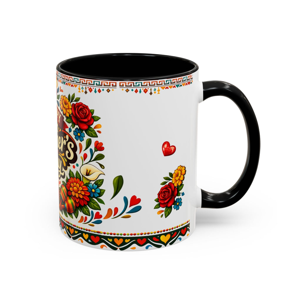 Happy Mother's Day Accent Mug-Colorful Floral Day of the Dead Design (11/15oz)