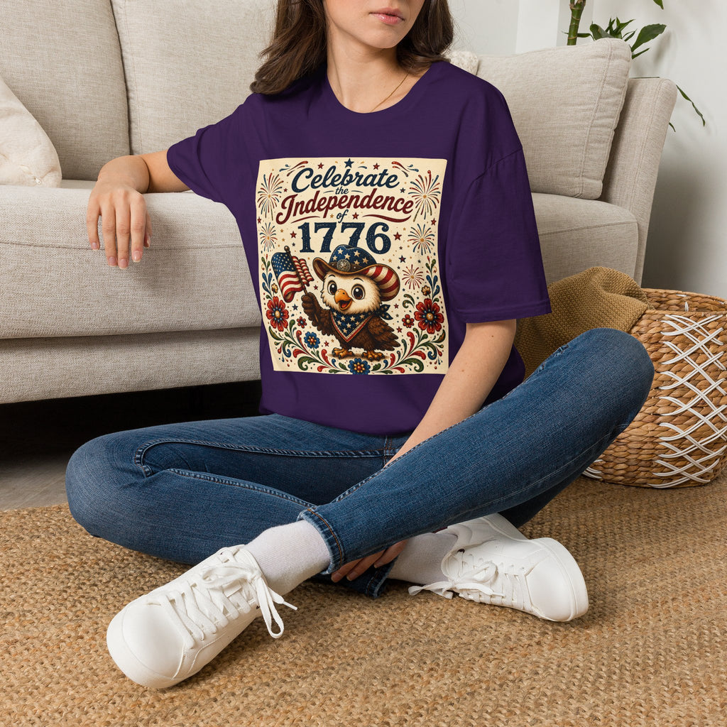 1776 Independence Day Eagle T-Shirt | Patriotic American Flag Shirt | 4th of July Celebration Tee