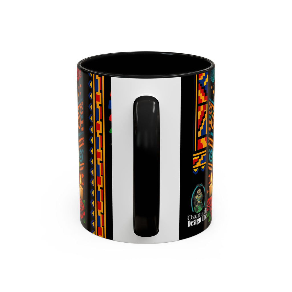 Day of the Dead Graduation Skull Accent Coffee Mug — Class of '26 Cappuccino Cup