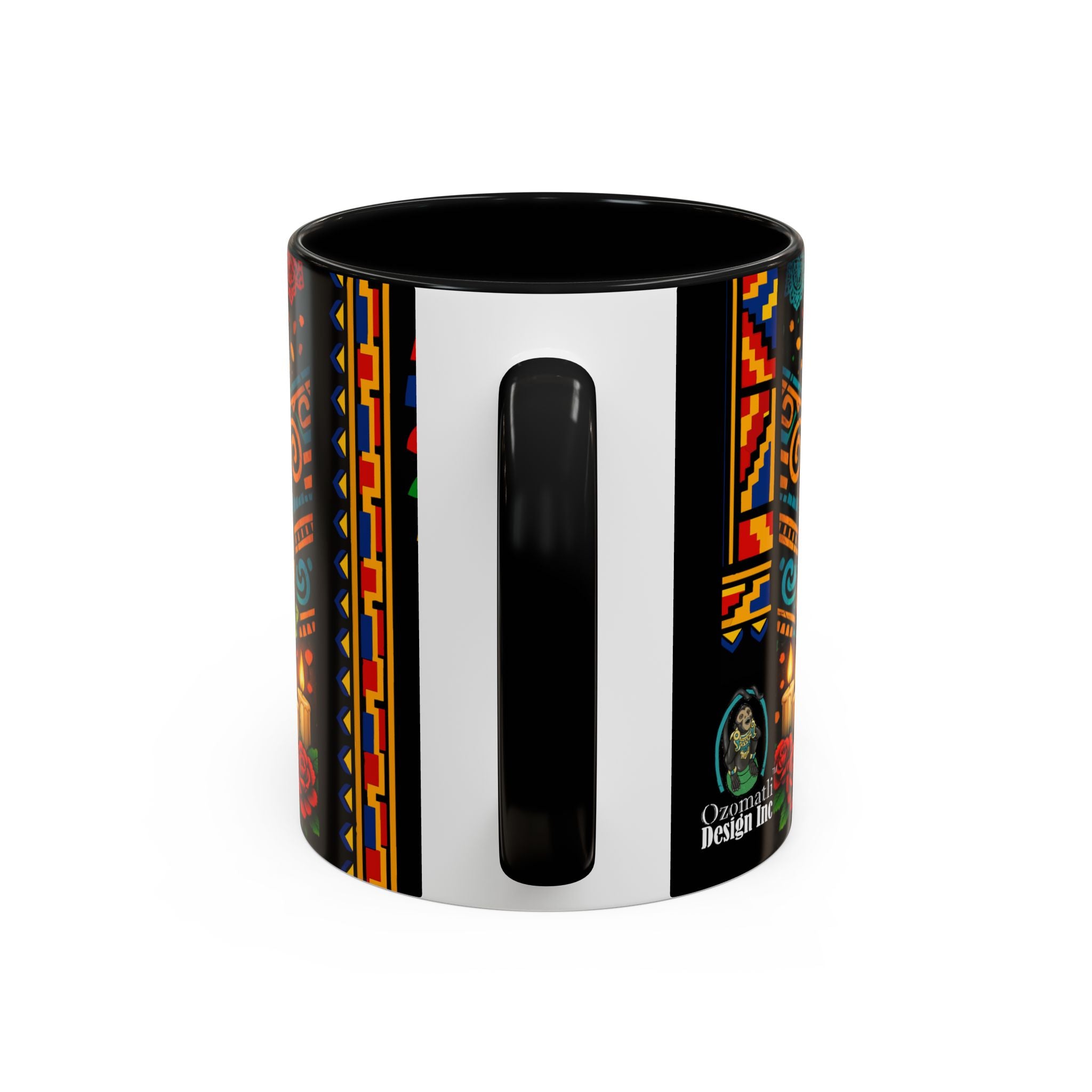 Day of the Dead Graduation Skull Accent Coffee Mug — Class of '26 Cappuccino Cup