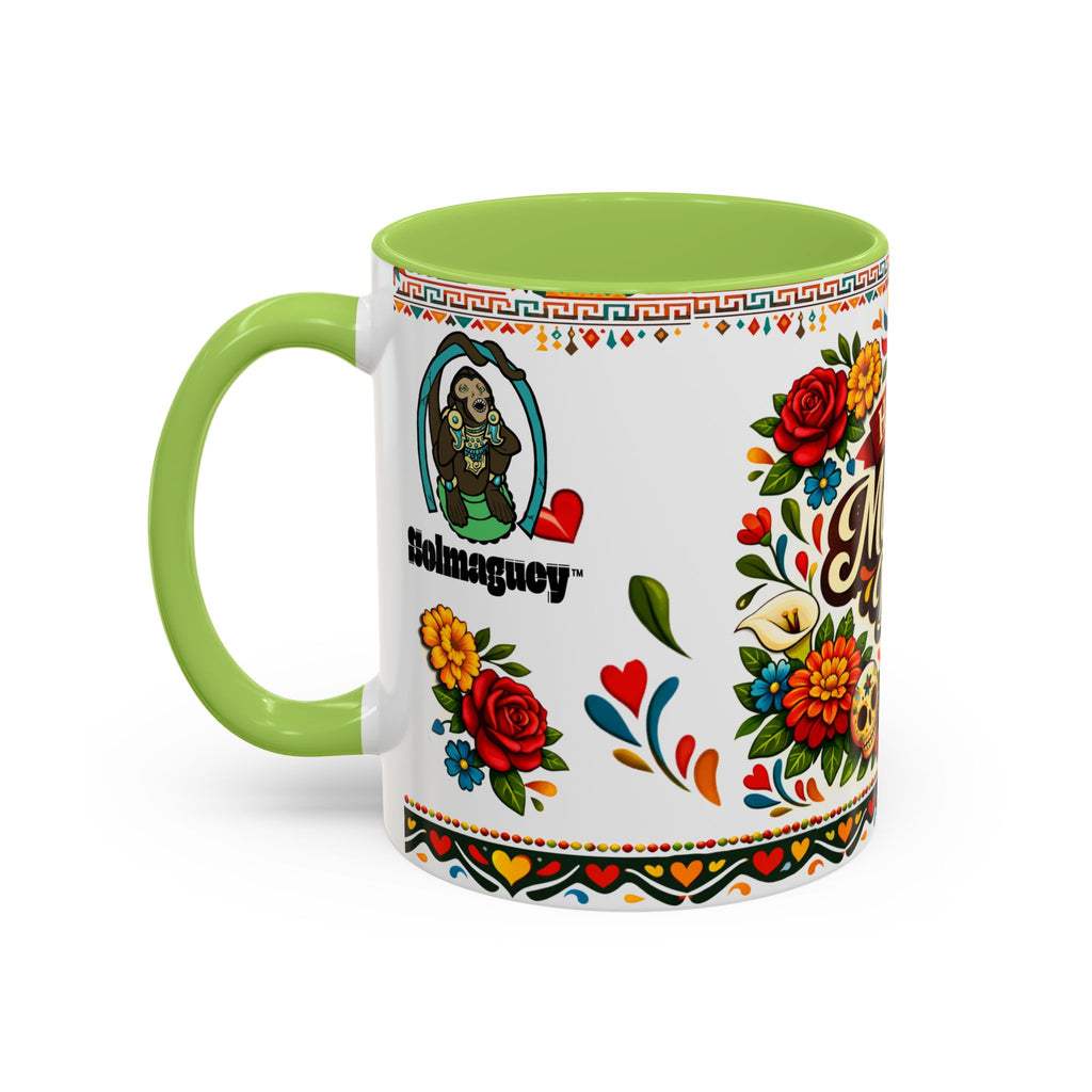 Happy Mother's Day Accent Mug-Colorful Floral Day of the Dead Design (11/15oz)