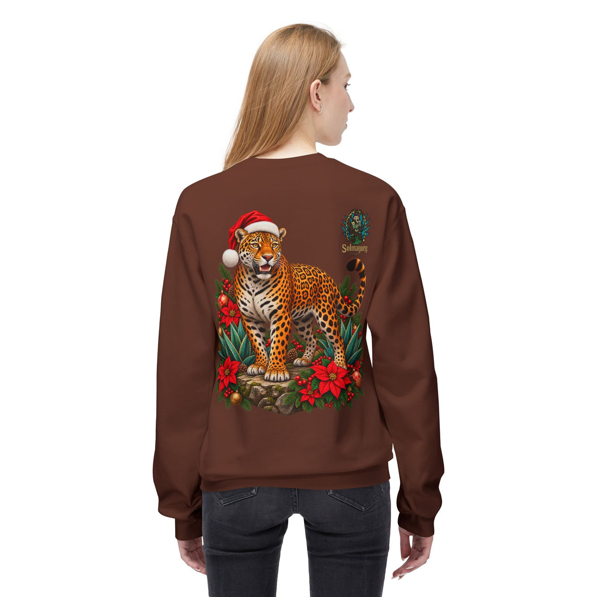 Jaguar Navideño™ – Christmas Jaguar Crewneck Sweatshirt | Solmaguey™