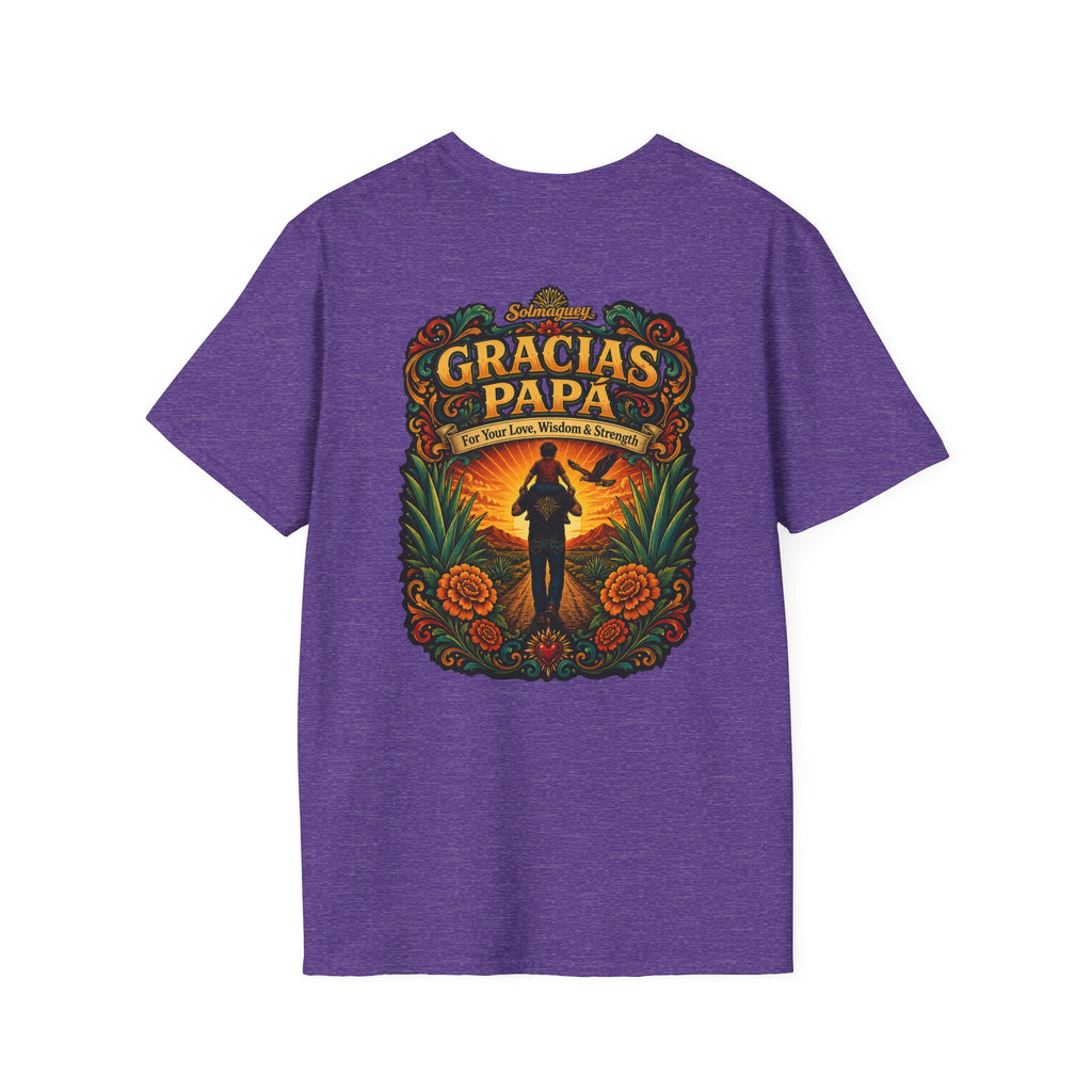 Gracias Papá Shirt, Mexican Dad Gift, Father Son Shirt, Father's Day Gift for Papa, Latino Dad Tee, Hispanic Family Shirt, Folk Art Father Gift