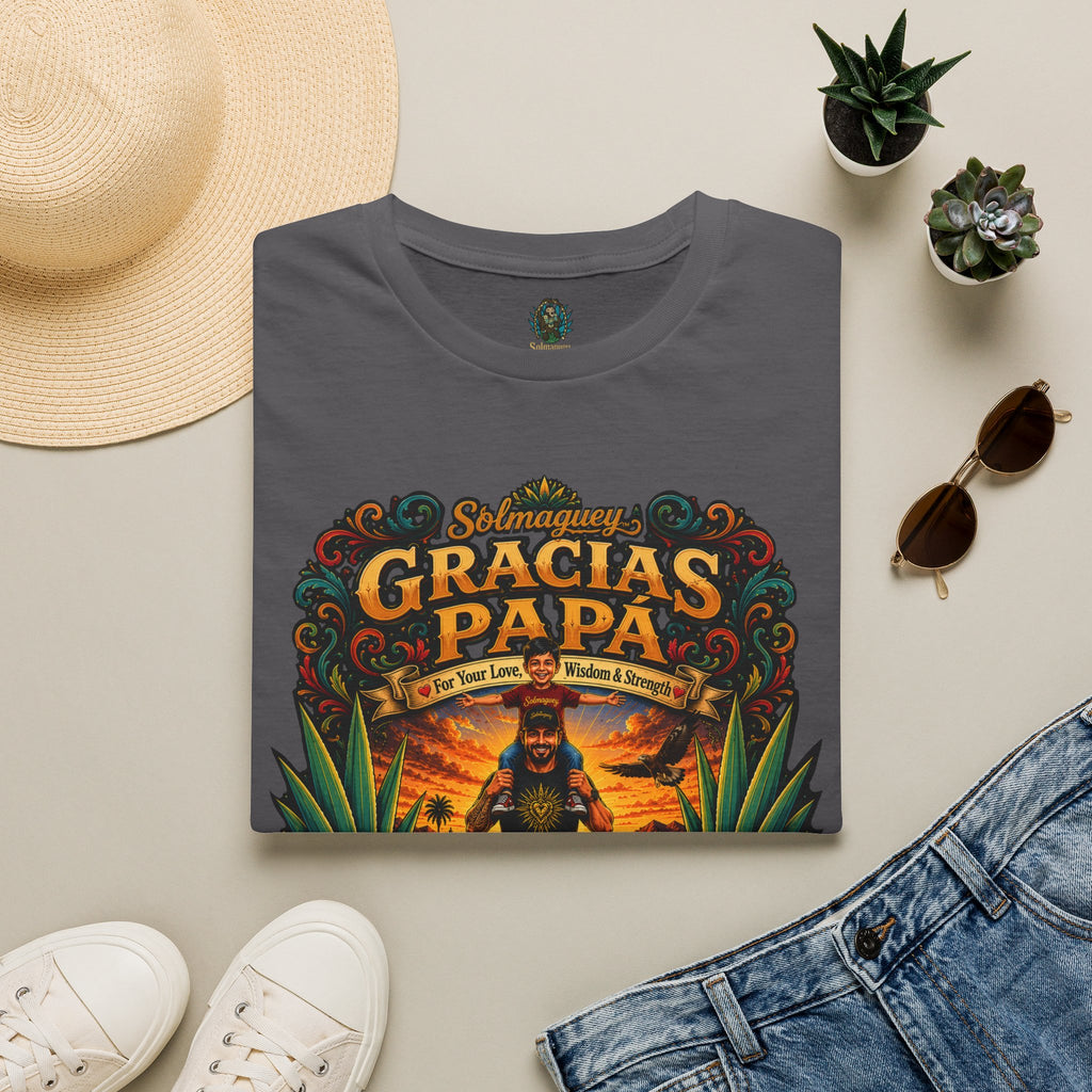 Gracias Papá Shirt, Mexican Dad Gift, Father Son Shirt, Father's Day Gift for Papa, Latino Dad Tee, Hispanic Family Shirt, Folk Art Father Gift