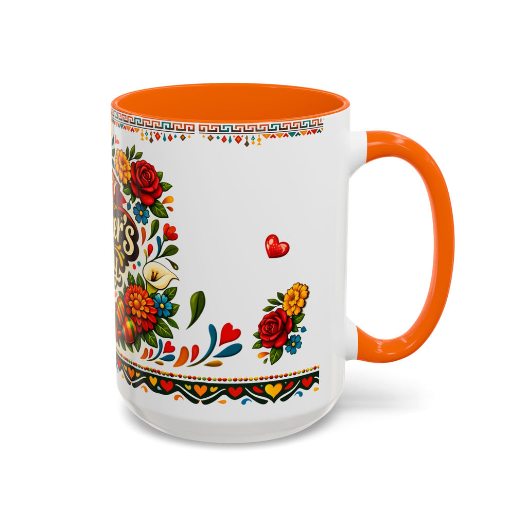 Happy Mother's Day Accent Mug-Colorful Floral Day of the Dead Design (11/15oz)