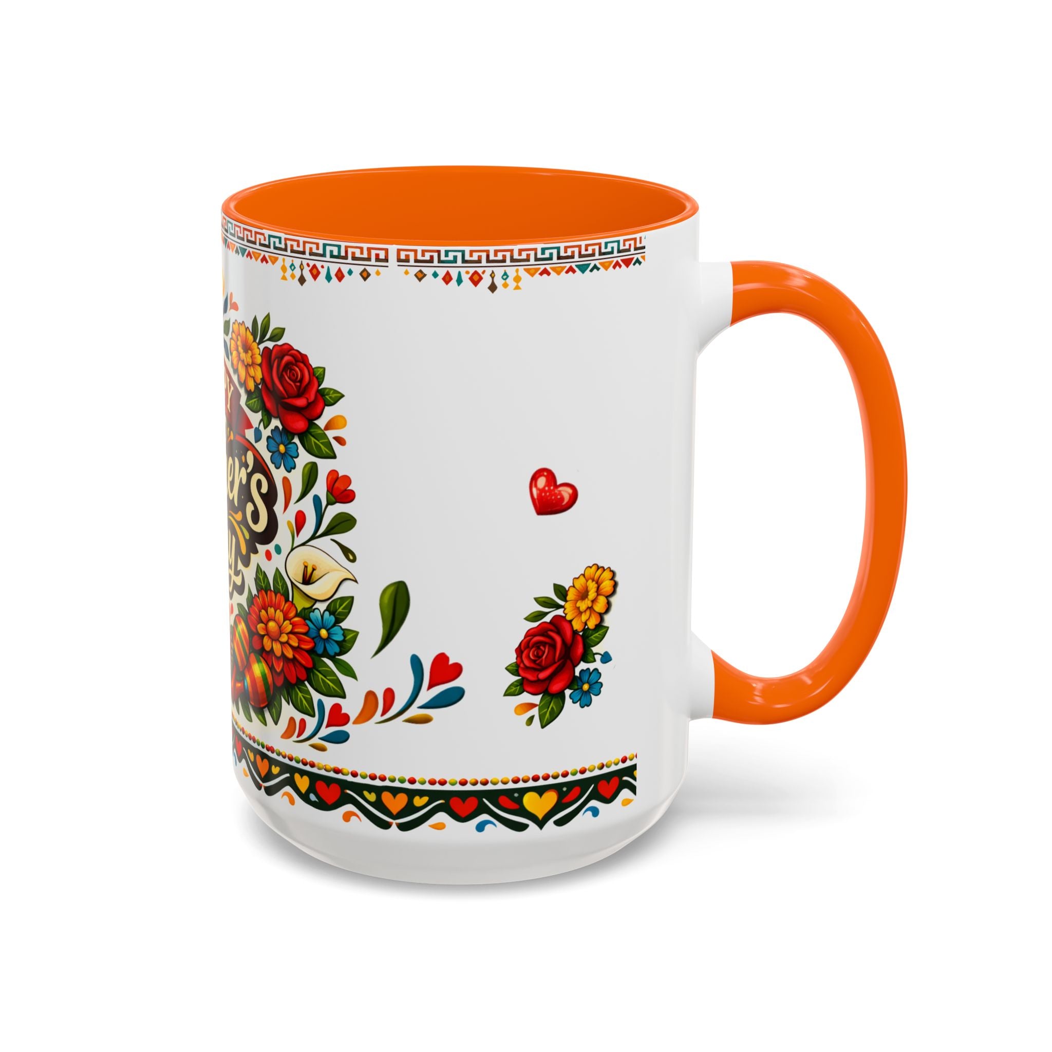 Happy Mother's Day Accent Mug-Colorful Floral Day of the Dead Design (11/15oz)