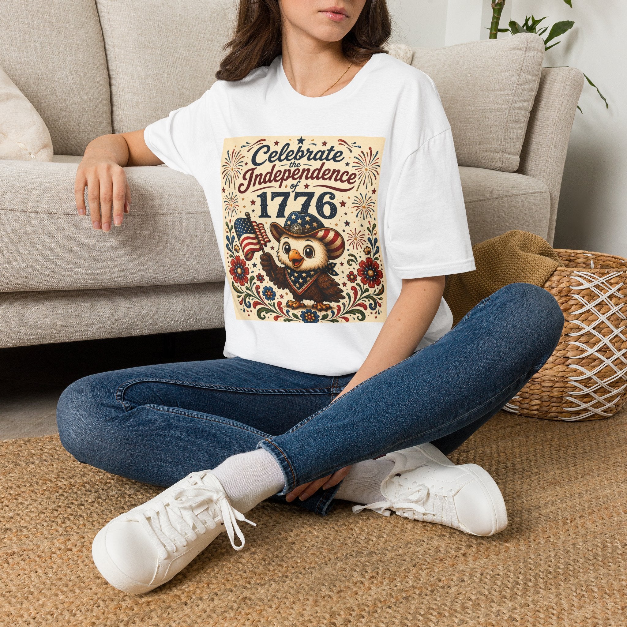 1776 Independence Day Eagle T-Shirt | Patriotic American Flag Shirt | 4th of July Celebration Tee