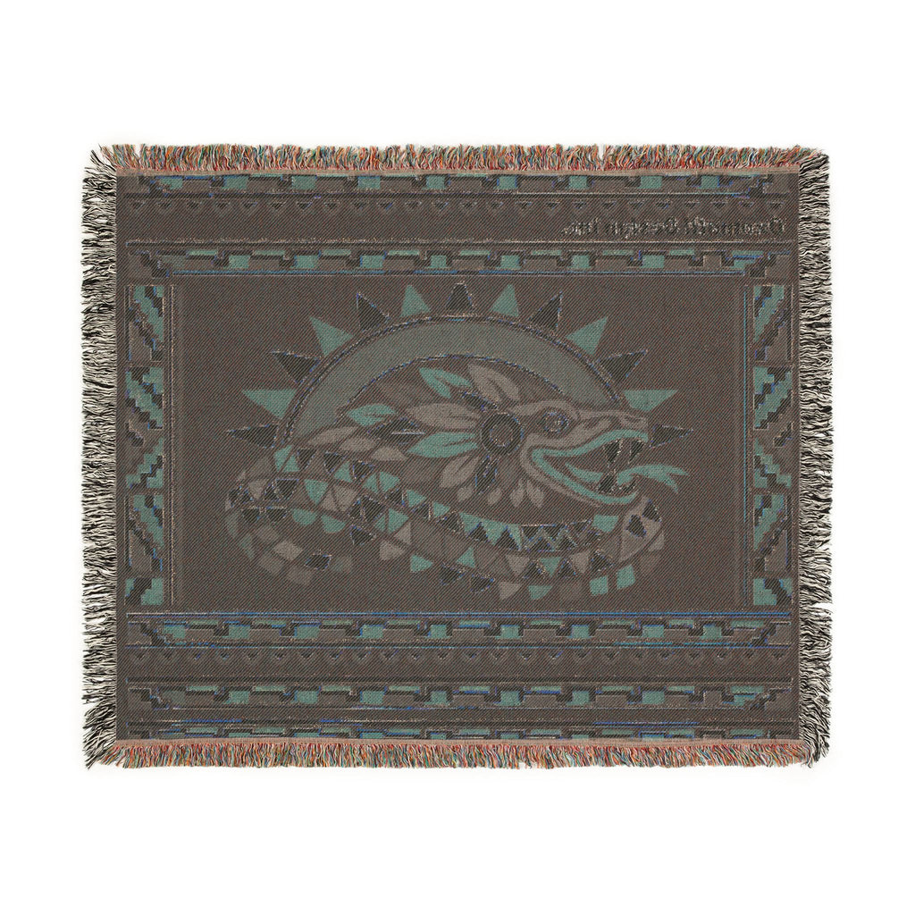 Aztec Quetzalcoatl Woven Blanket