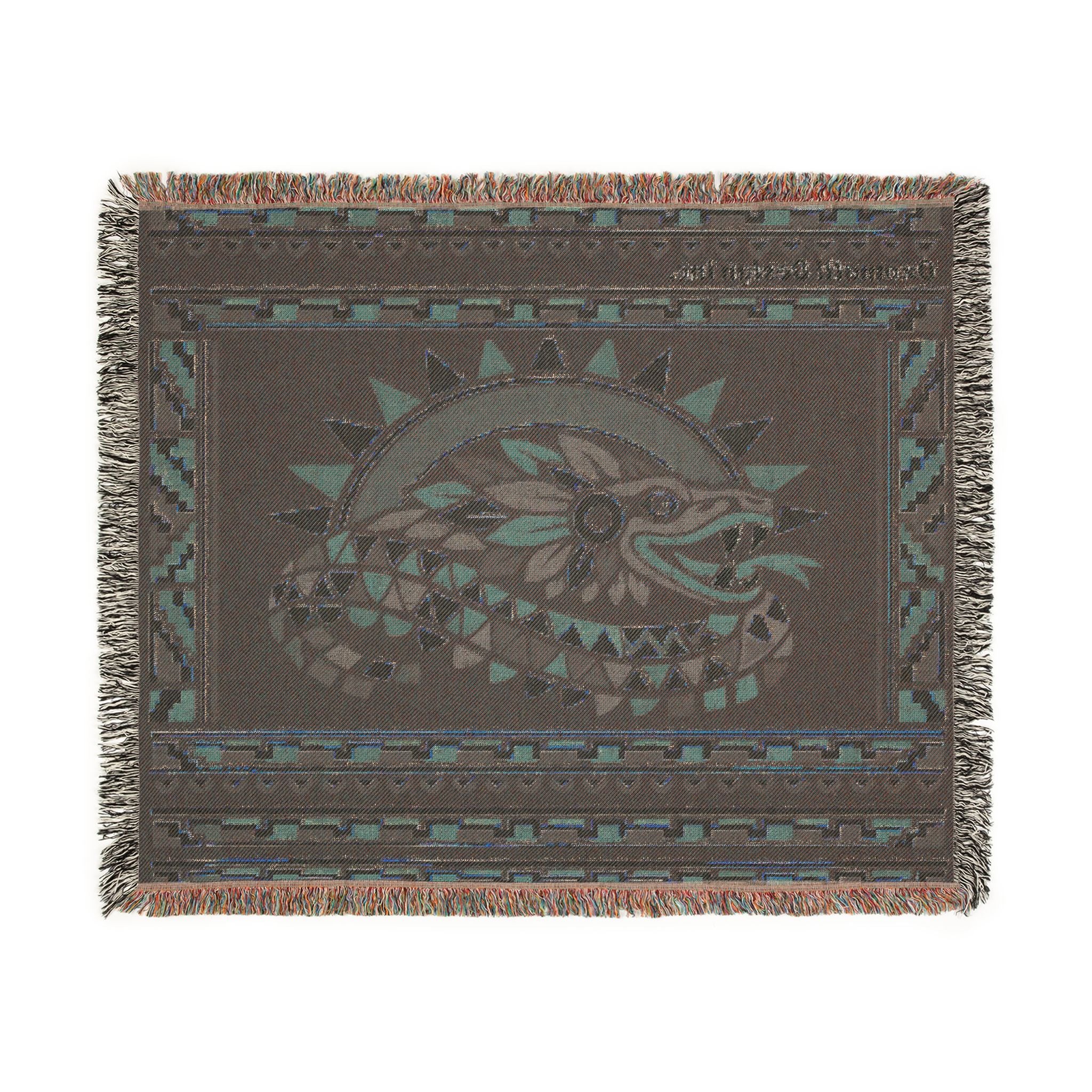 Aztec Quetzalcoatl Woven Blanket