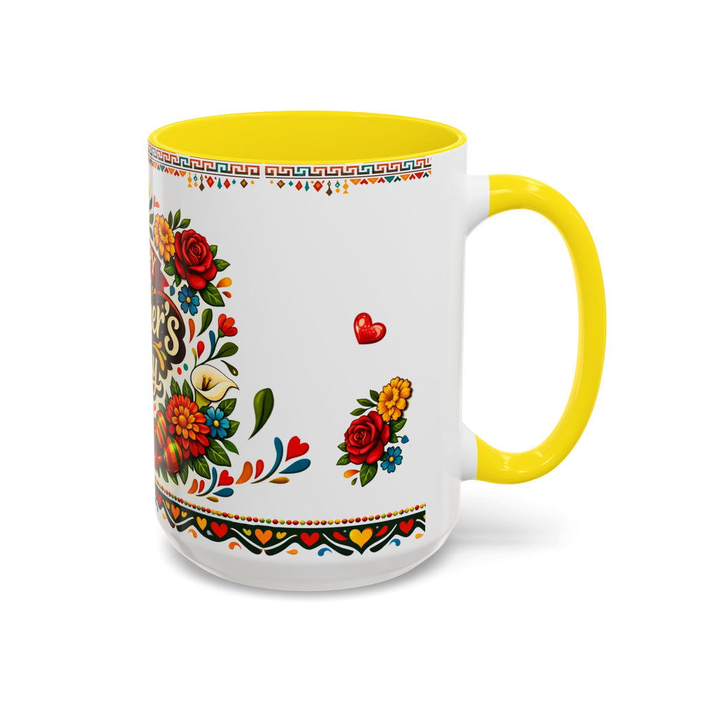 Happy Mother's Day Accent Mug-Colorful Floral Day of the Dead Design (11/15oz)
