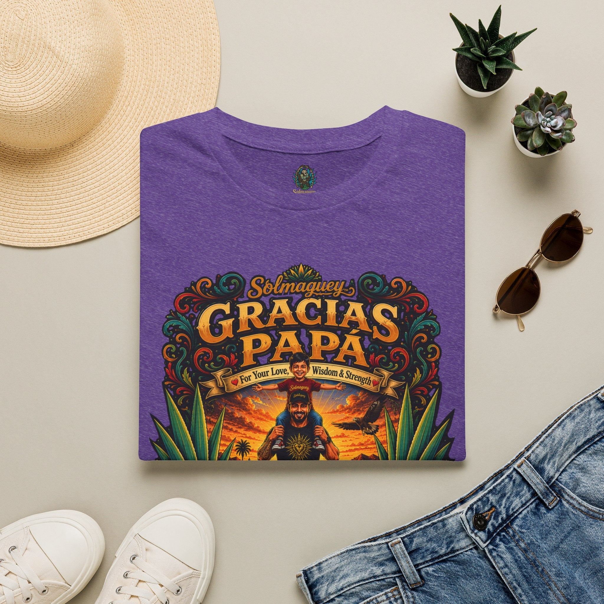 Gracias Papá Shirt, Mexican Dad Gift, Father Son Shirt, Father's Day Gift for Papa, Latino Dad Tee, Hispanic Family Shirt, Folk Art Father Gift
