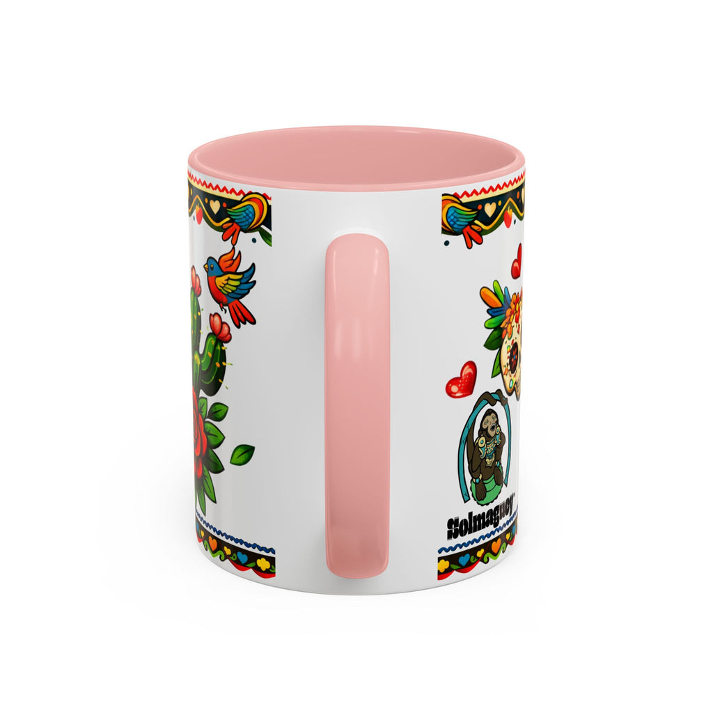 Happy Mother's Day Accent Coffee Mug – Colorful Mexican Folk Art Design