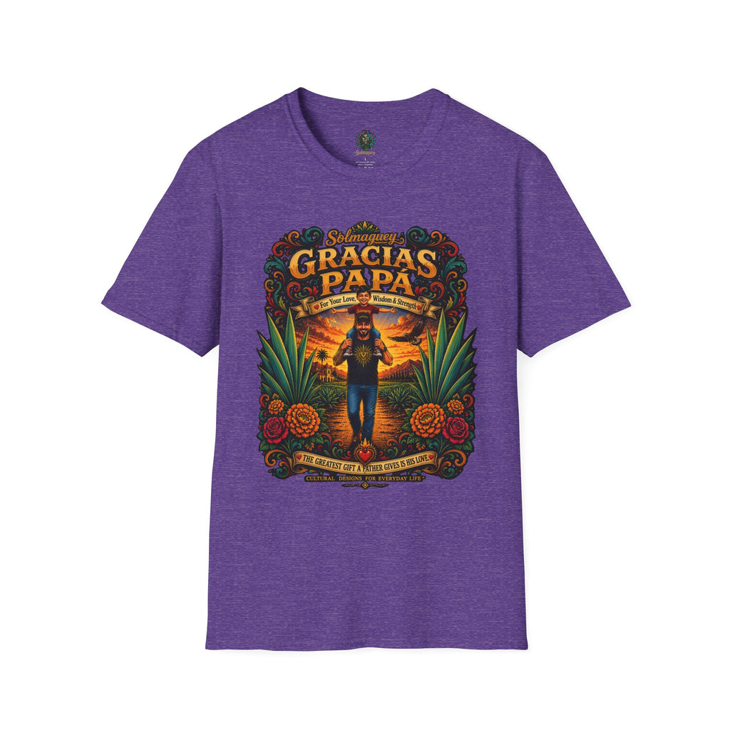Gracias Papá Shirt, Mexican Dad Gift, Father Son Shirt, Father's Day Gift for Papa, Latino Dad Tee, Hispanic Family Shirt, Folk Art Father Gift