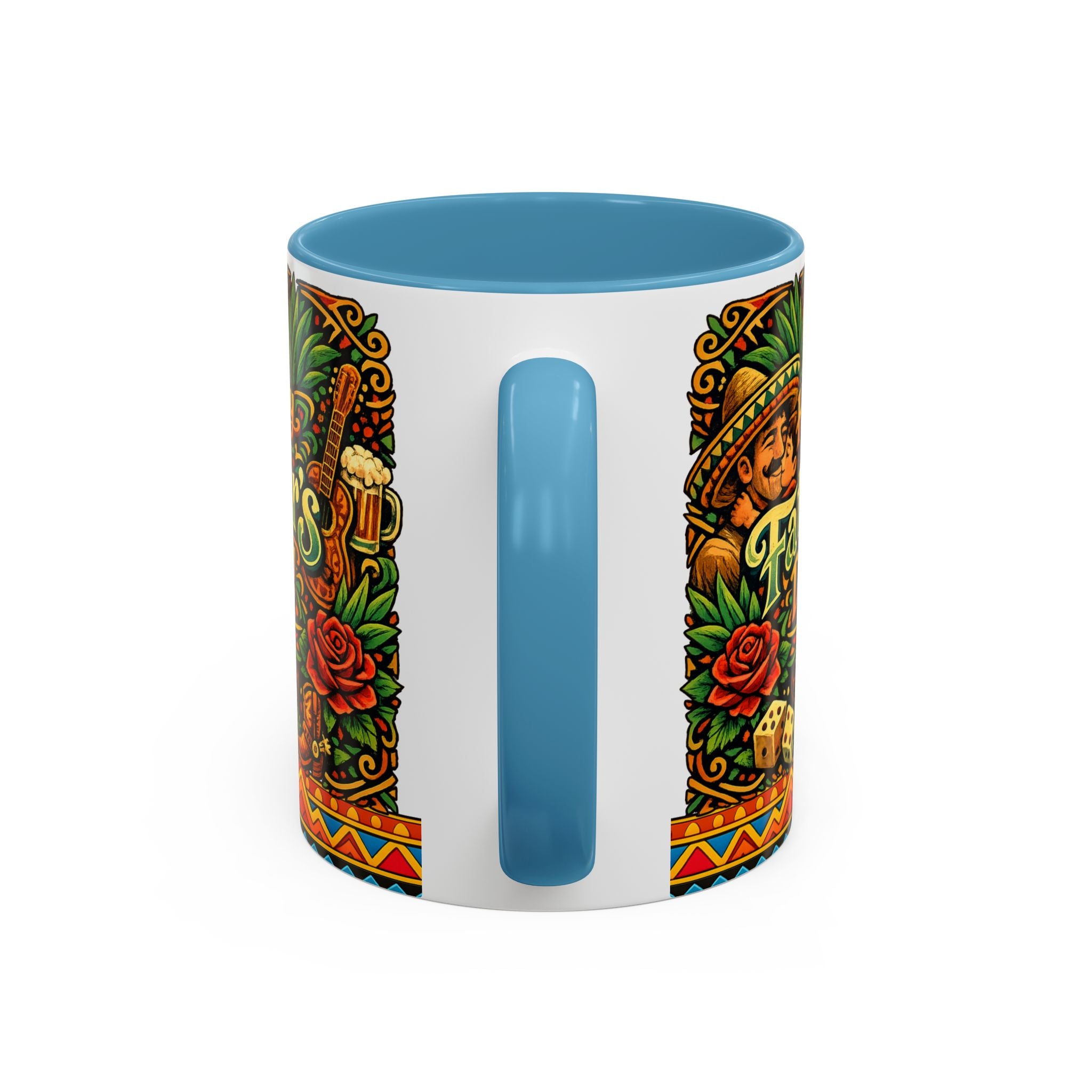 Happy Father's Day Accent Mug — Festive Father's Day Coffee Mug | Solmaguey™