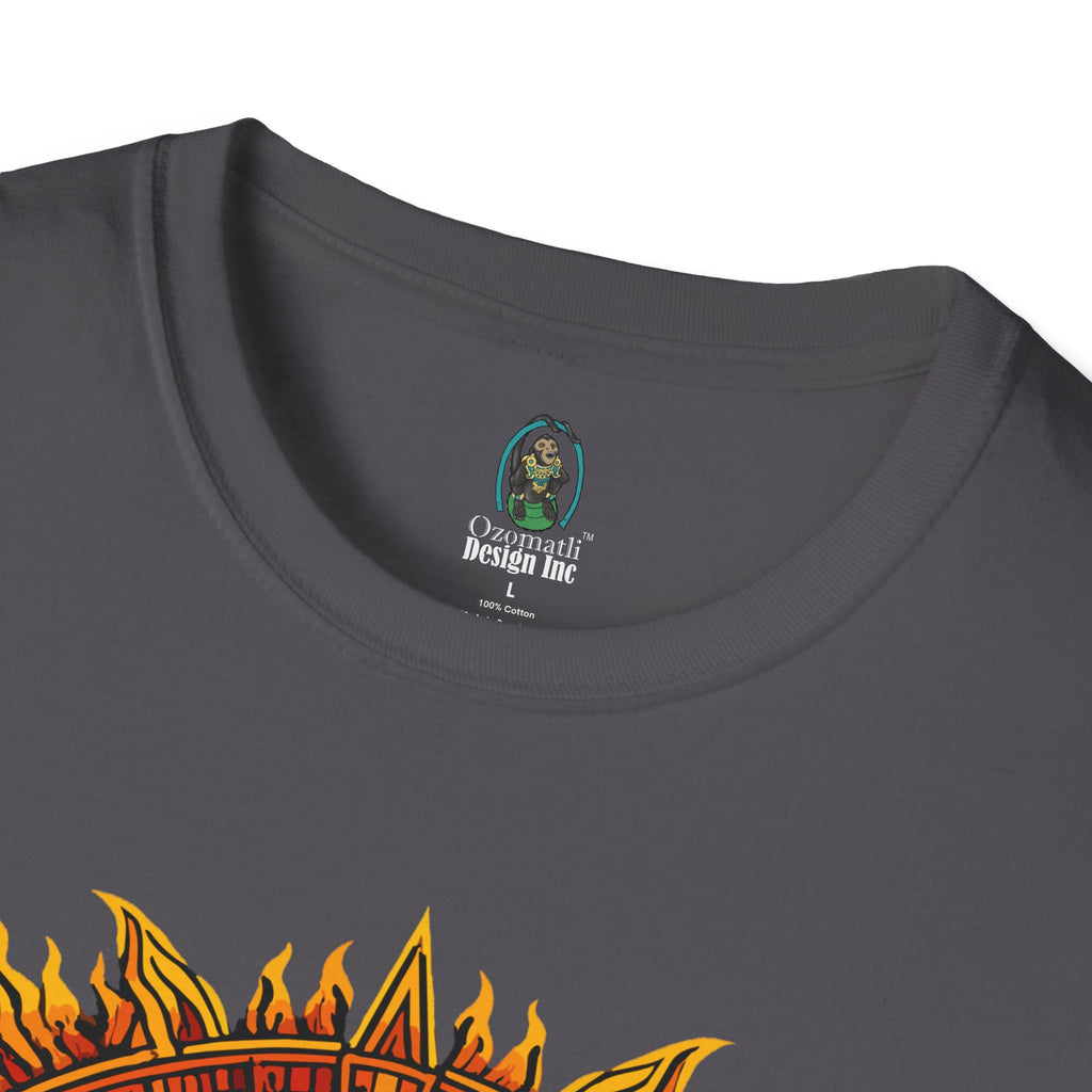 Aztec Skull Sunburst T-Shirt | Tribal Floral Skull Design