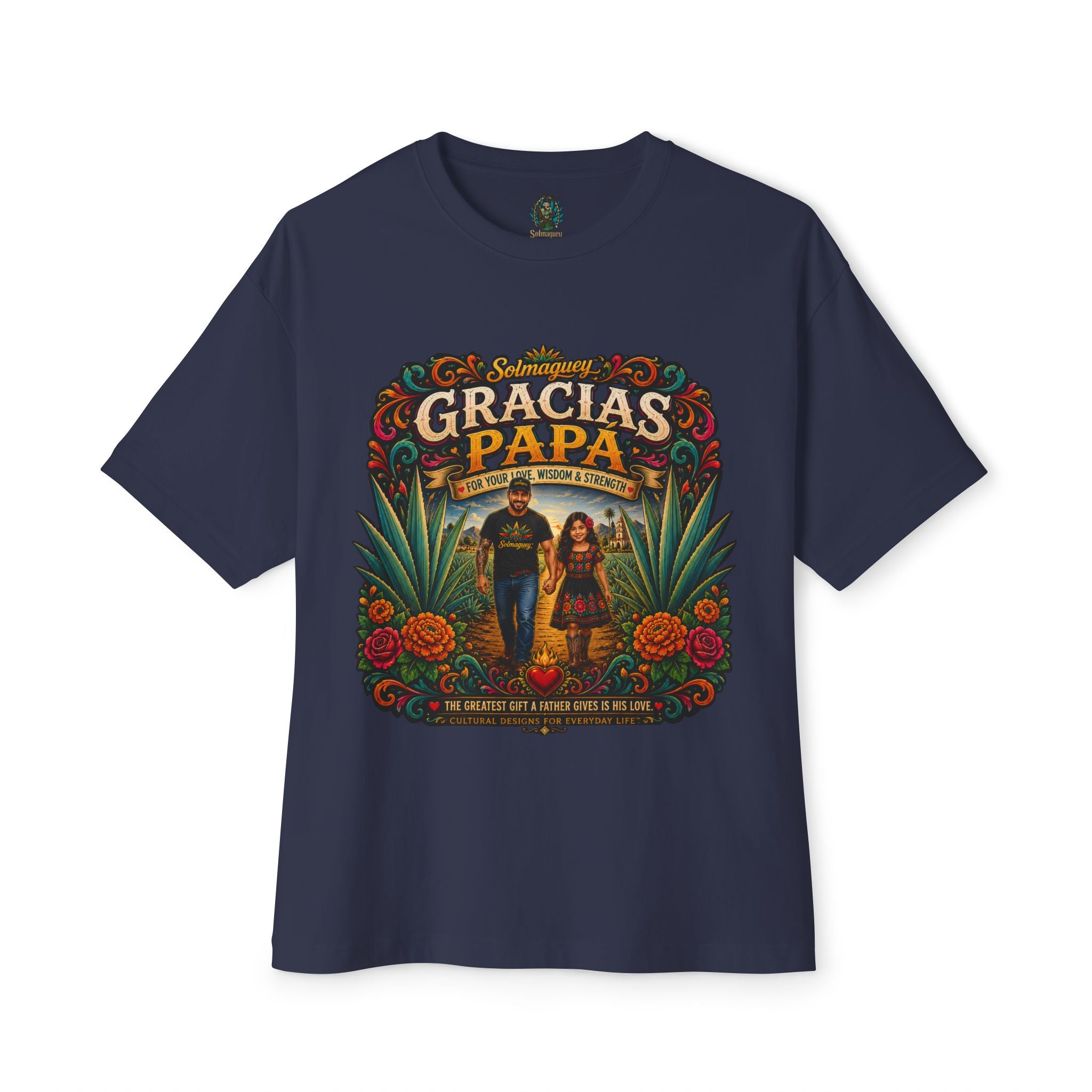 Gracias Papá Graphic Tee — Father & Daughter Tribute Shirt | Solmaguey™