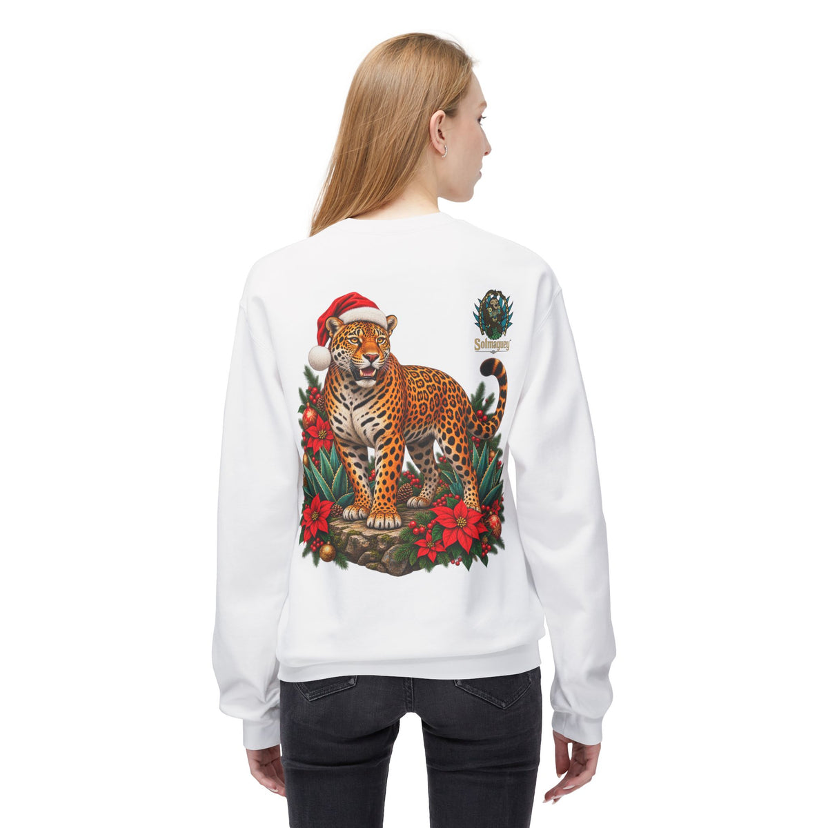 Jaguar Navideño™ – Christmas Jaguar Crewneck Sweatshirt | Solmaguey™