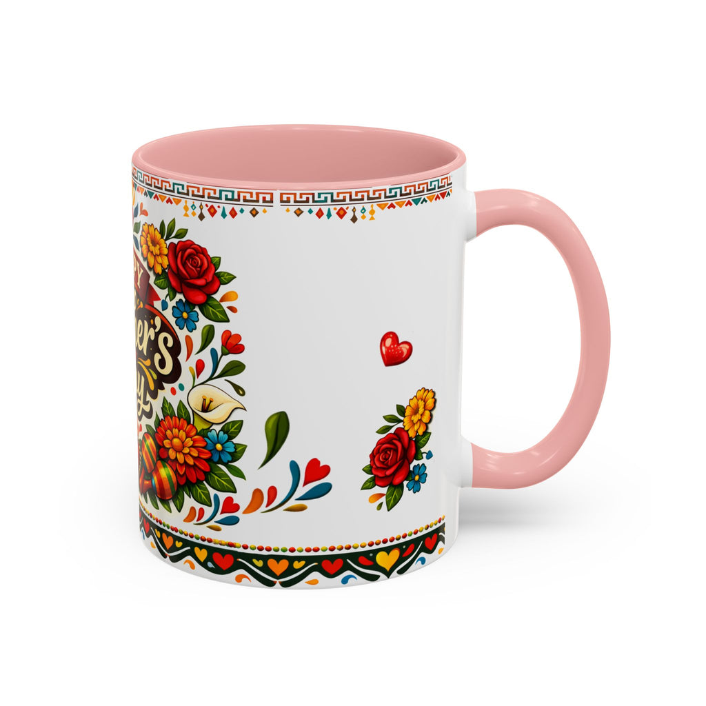 Happy Mother's Day Accent Mug-Colorful Floral Day of the Dead Design (11/15oz)