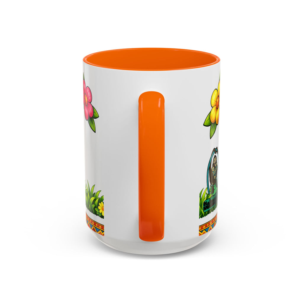 Cute Easter Bunny with Colorful Eggs Mug Accent Coffee Mug
