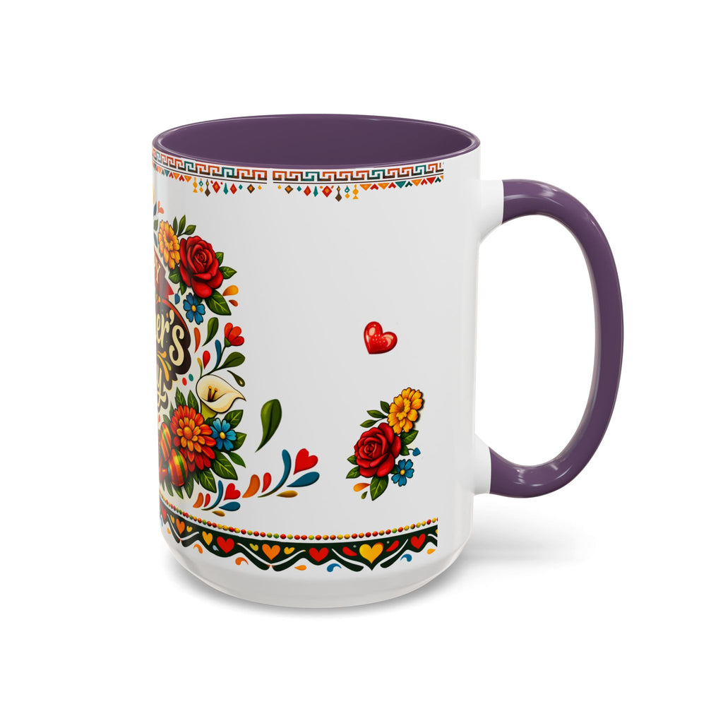 Happy Mother's Day Accent Mug-Colorful Floral Day of the Dead Design (11/15oz)