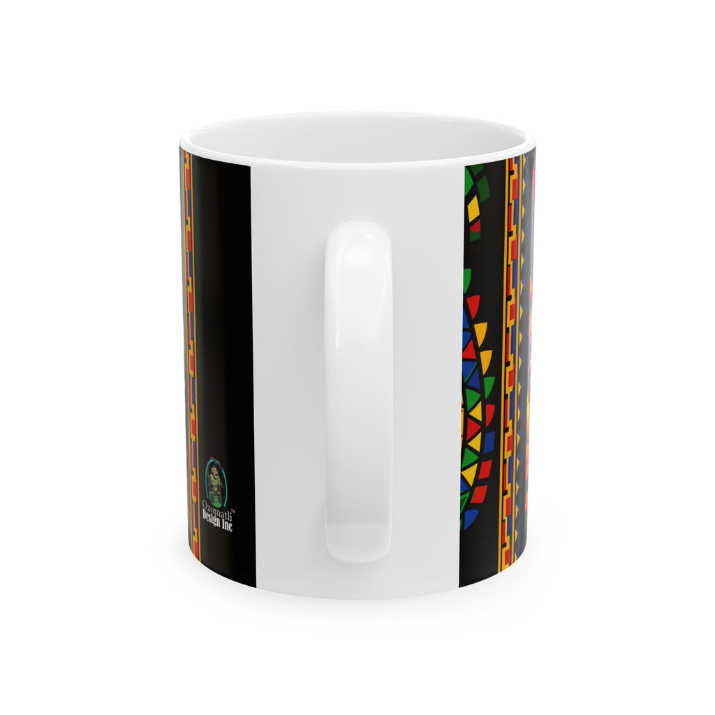 Day of the Dead Ceramic Mug — Colorful Catrina Dance Design (11oz, 15oz)