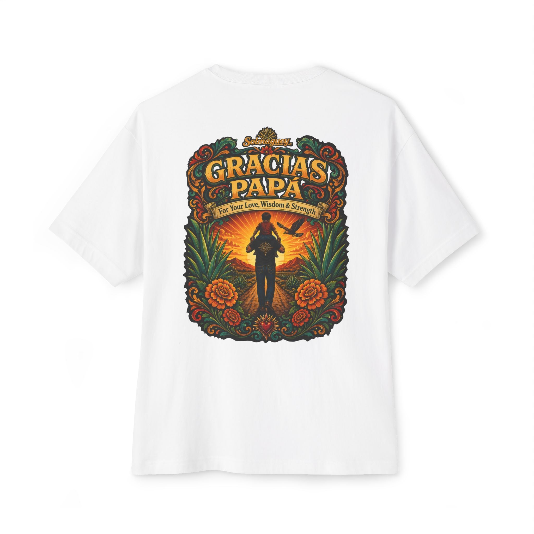 Gracias Papá Graphic Tee — Father & Son Tribute Shirt | Solmaguey™