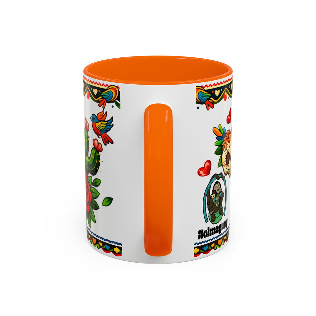 Happy Mother's Day Accent Coffee Mug – Colorful Mexican Folk Art Design