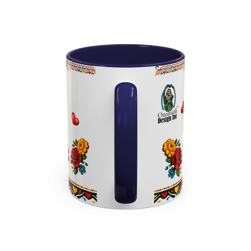 Happy Mother's Day Accent Mug-Colorful Floral Day of the Dead Design (11/15oz)