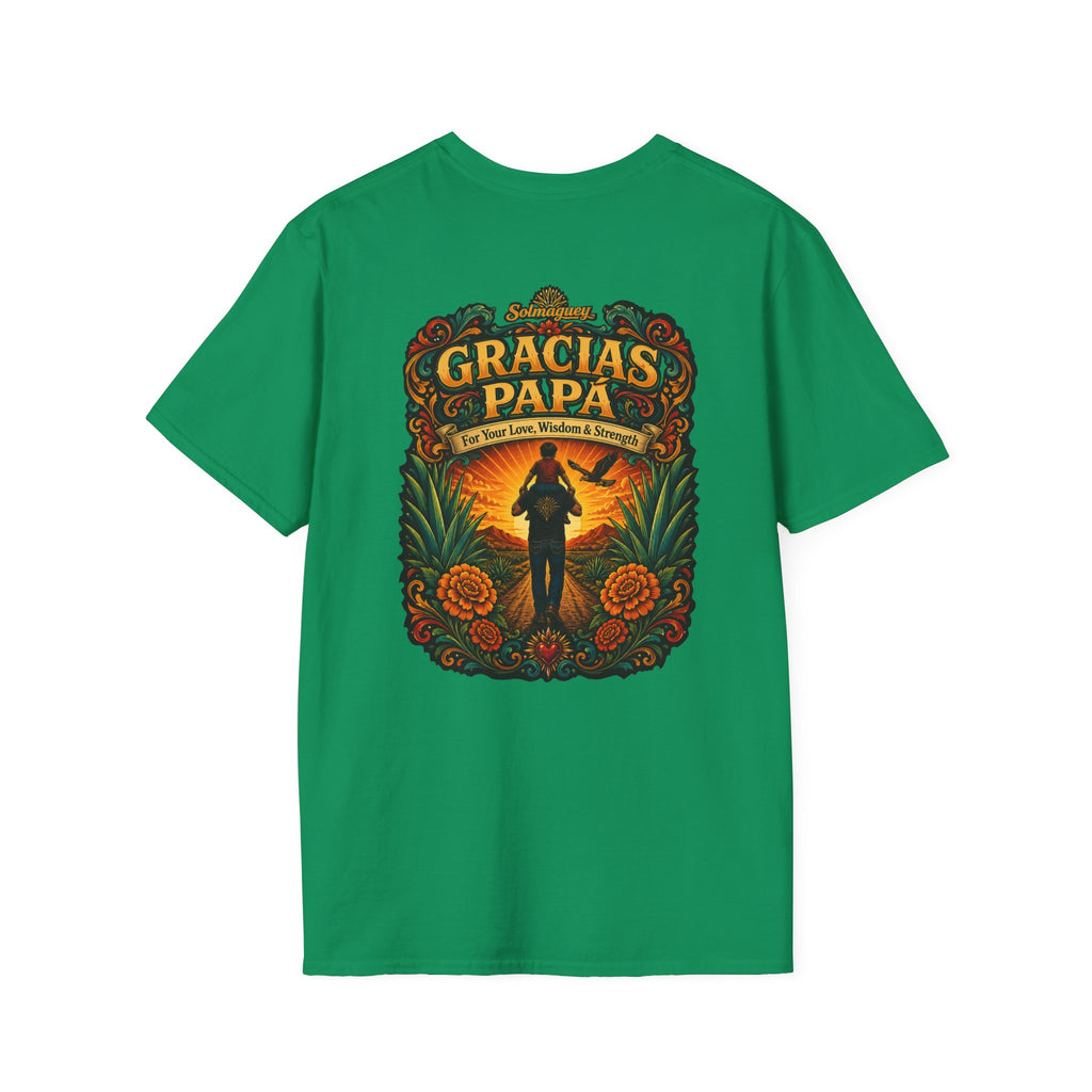 Gracias Papá Shirt, Mexican Dad Gift, Father Son Shirt, Father's Day Gift for Papa, Latino Dad Tee, Hispanic Family Shirt, Folk Art Father Gift