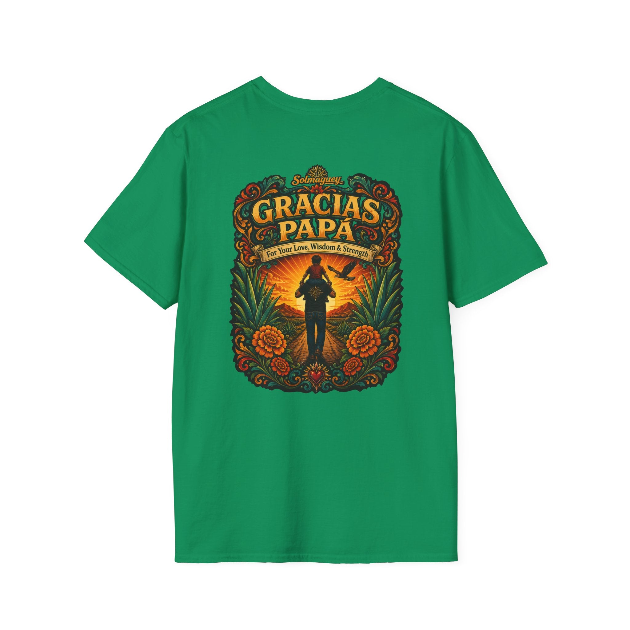 Gracias Papá Shirt, Mexican Dad Gift, Father Son Shirt, Father's Day Gift for Papa, Latino Dad Tee, Hispanic Family Shirt, Folk Art Father Gift