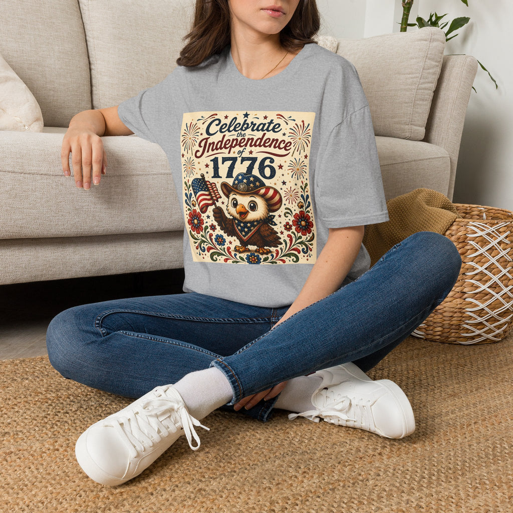 1776 Independence Day Eagle T-Shirt | Patriotic American Flag Shirt | 4th of July Celebration Tee